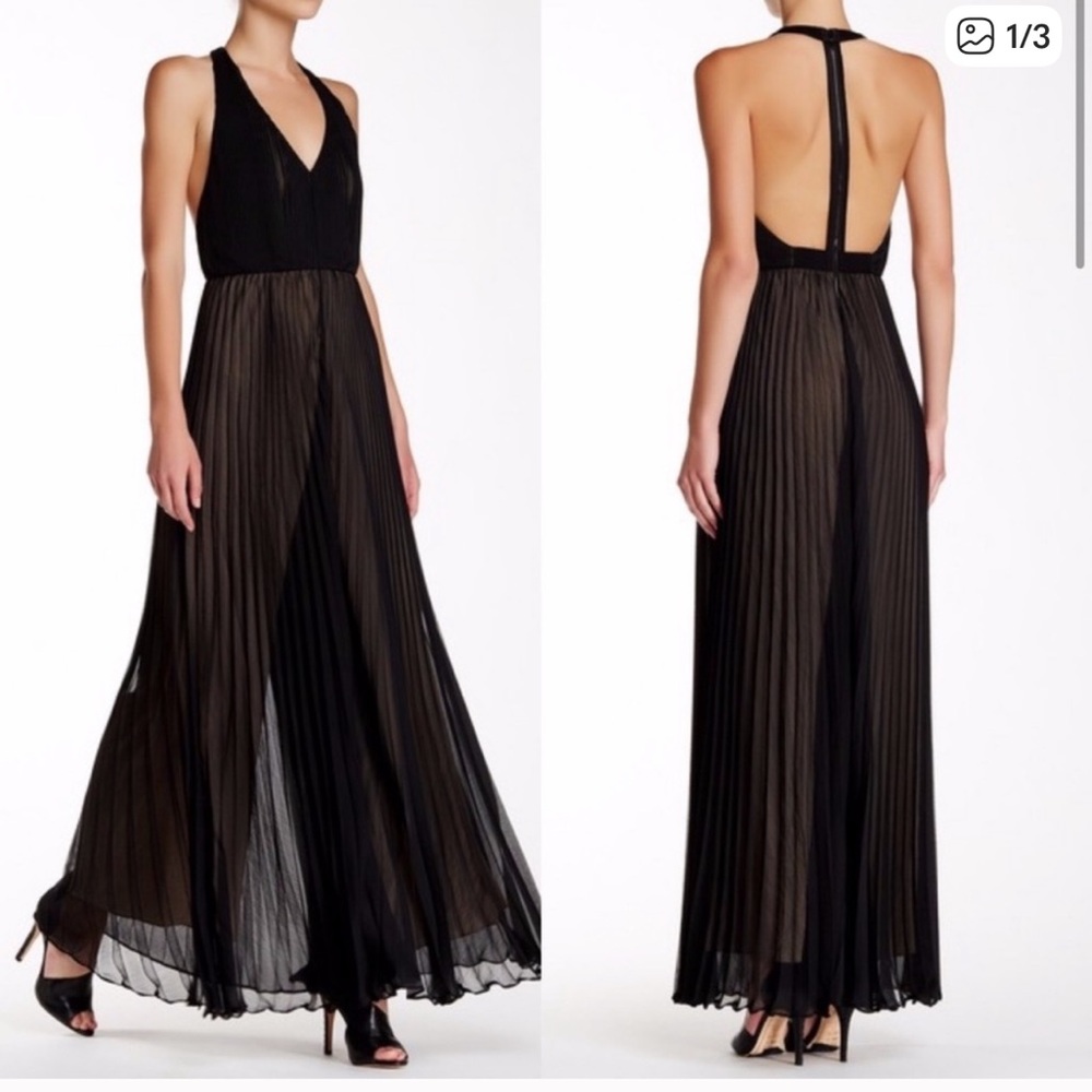 Alice and Olivia Black and Cream Jumpsuit